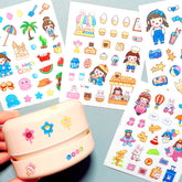 Transparent PVC Thermos Cup Stickers - Set of 15 Sheets,Stickers